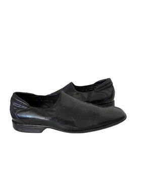 DONALD J PLINER Black Leather Shoes Loafers Business Casual Dress Mens Size 12